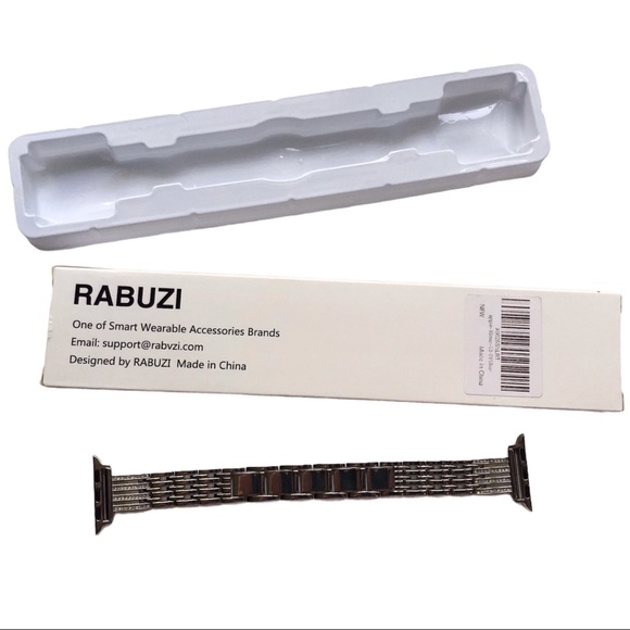 Silver Bling Metal Adjustable Band Apple Watch 38/40/41mm NEW - Picture 9 of 10